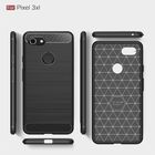 carbon fiber silicone phone case for Google pixel 3xl