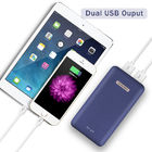 OEM capacity Portable external battery charger power source 2 USB output mobile phone power bank