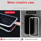 Newest Tempered glass Magnetic Adsorption Case magnet cell phone case for iphone x 8 7 6 6s
