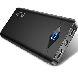 INIU 10000mAh LED Display Power Bank 2.4A 2 USB Portable Charger Powerbank for Xiaomi Mi Phone External Battery Pack Poverbank