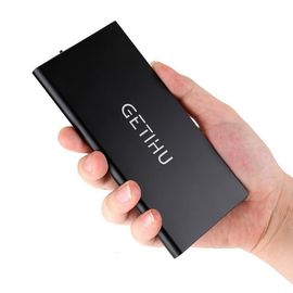 External Battery Dual USB 5V 2A Backup 10000mah charger power bank for Phone and Tablet