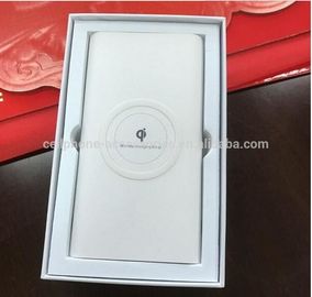 2017 luxury rohs 10000mah QI wireless power bank charger accept receiver