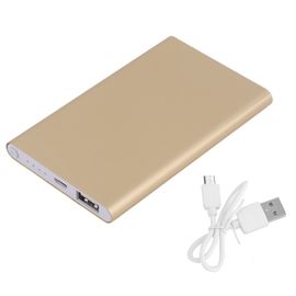 Custom logo Ultra thin portable 5000MA credit card power bank