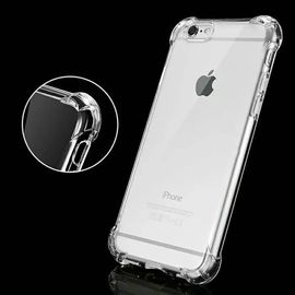 For iPhone 6/7/8plus X XS Max XR transparent dustproof shockproof tpu case cheap slim bumper raised corner back case phone cover