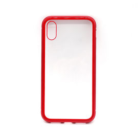 Custom Shockproof Phone Accessoires Glass Phone Shell Metal Magnetic Phone Case for iphone Case Magnetic Cover