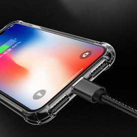 For iPhone 7/8 X XS Max XR case transparent, slim bumper raised corner back phone cover for iphone xr dustproof shockproof case