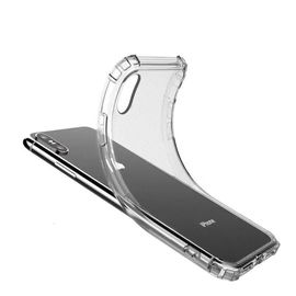For iPhone 7/8 X XS Max XR case transparent, slim bumper raised corner back phone cover for iphone xr dustproof shockproof case
