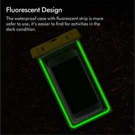Custom Printed Logo Universal waterproof phone case, LED Light Armlet Waterproof bag for iphone 8