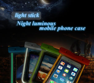 New design light up pvc bag waterproof mobile phone case for iphone 8