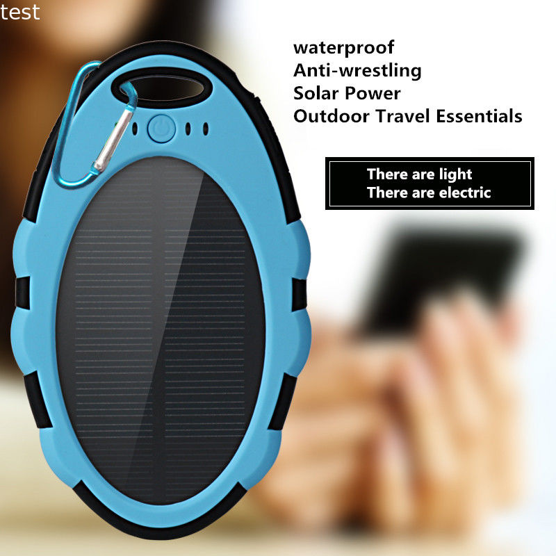 2018 new products portable plastic solar power bank 5000mah power bank solar