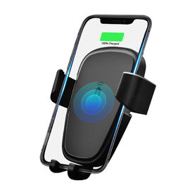 Tenedor inalámbrico al por mayor del cargador del coche de QI 10W cargador inalámbrico del coche de la rotación de 360 grados