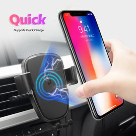 Cargador inalámbrico rápido del tenedor del teléfono del coche del coche de QI de la fábrica del cargador del teléfono del poder grande inalámbrico del tenedor 10W